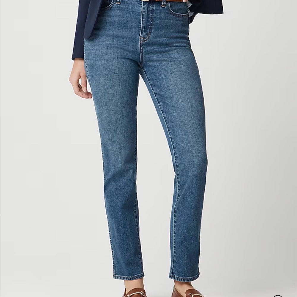 J. Crew Women's Classic Vintahe Straight Leg Blue Jeans